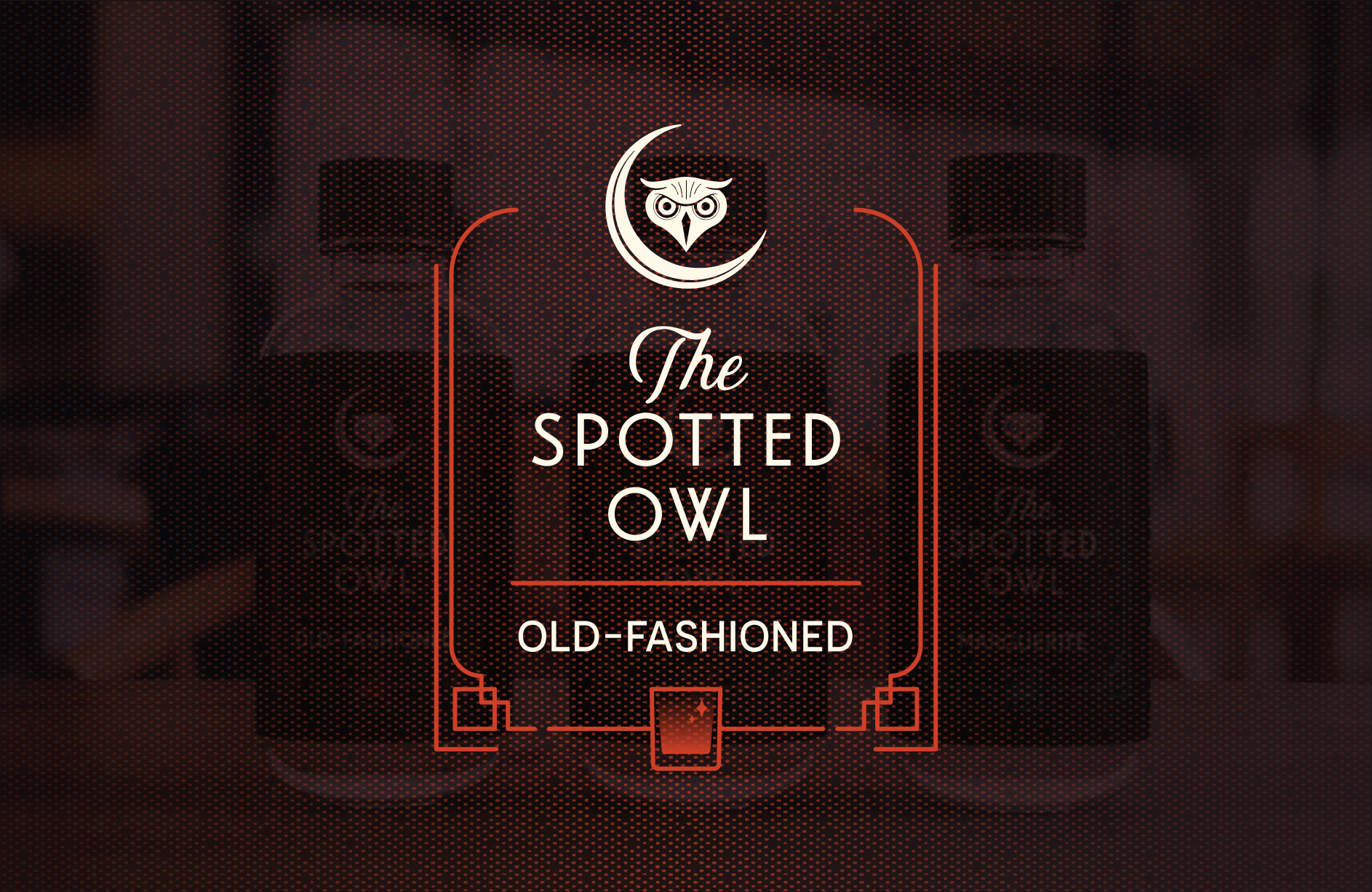 Spotted Owl | Freezer Door Cocktail Labels.  October 2020
