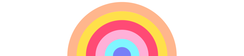 Sweet svgs, footer rainbow