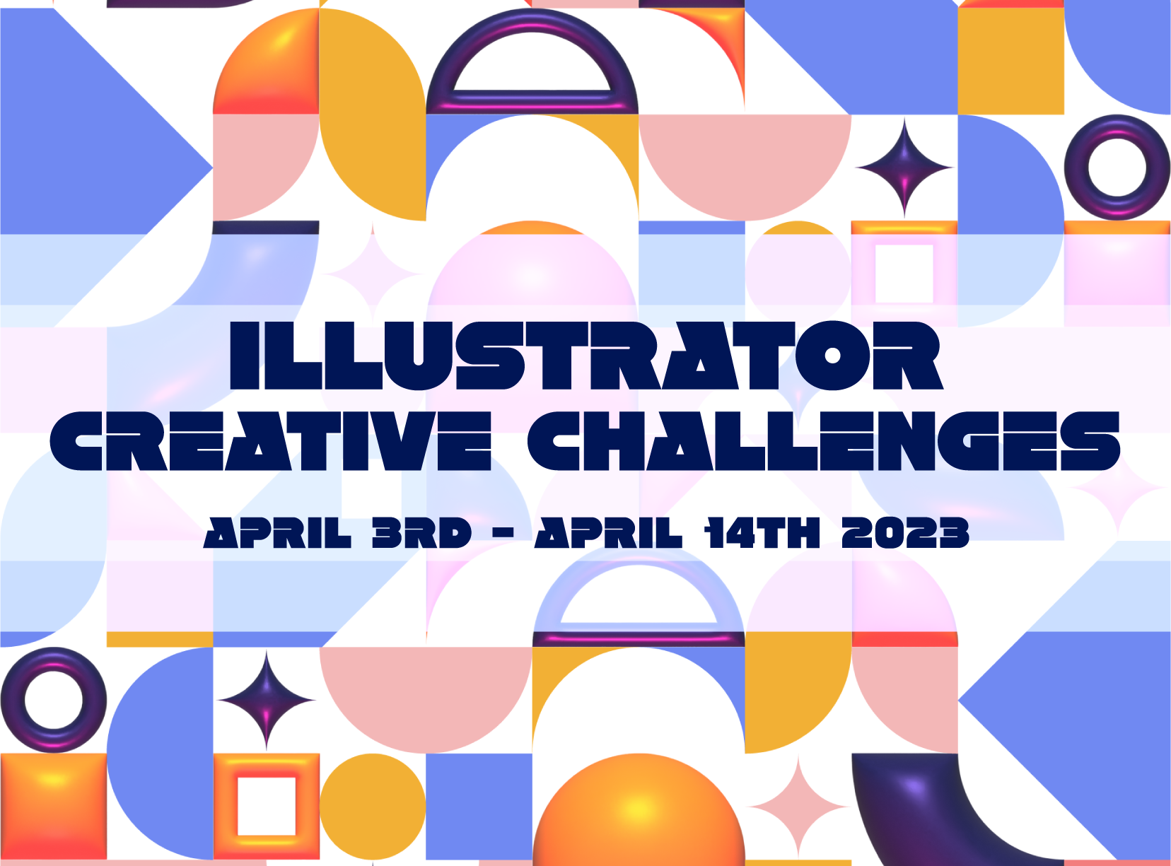 Illustrator Creative Challenges. April 2023