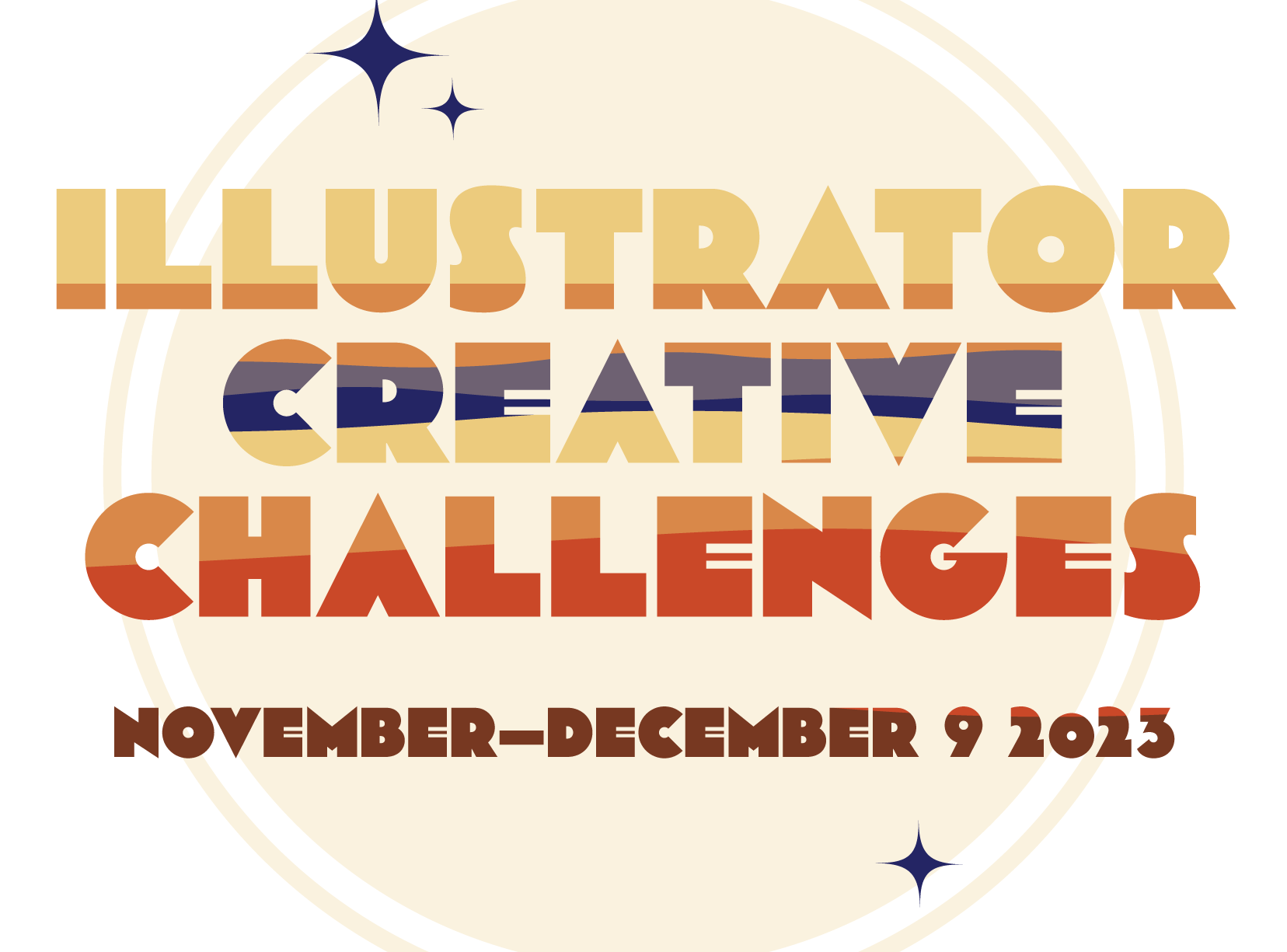 Illustrator Creative Challenges. December 2022