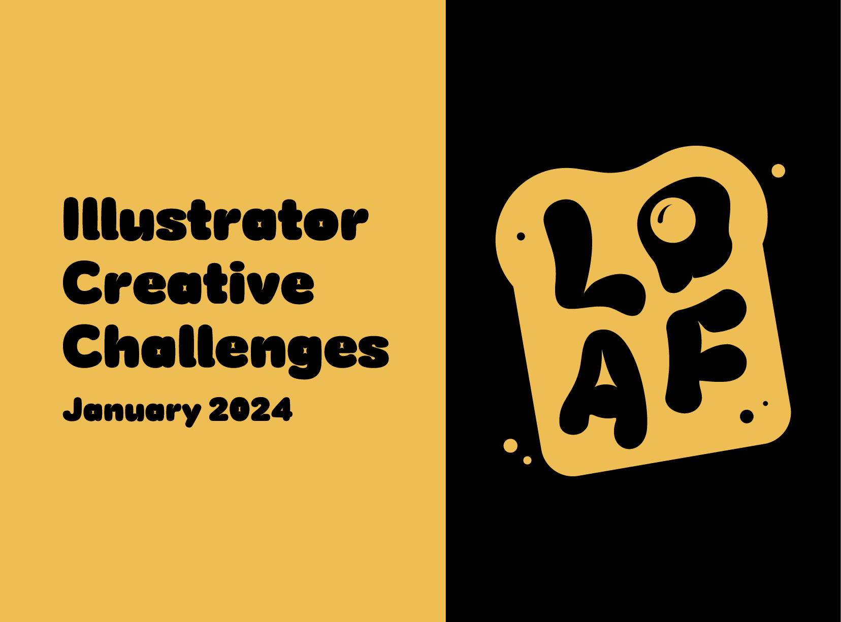 Illustrator Creative Challenges. January 2024