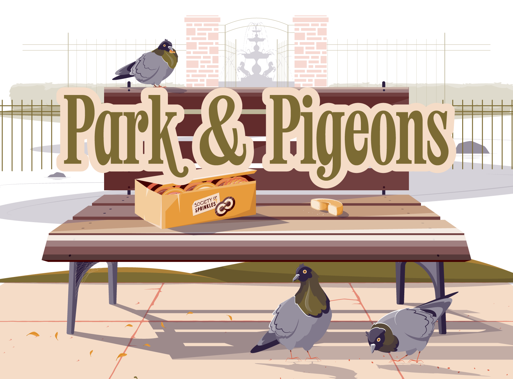 Park & Pigeons. February 2024