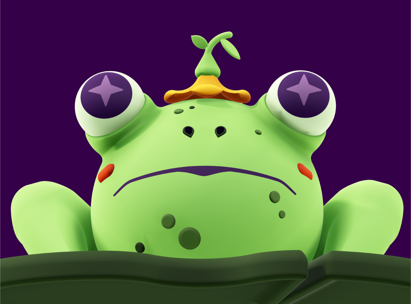 Terrence the Frog. April 2025