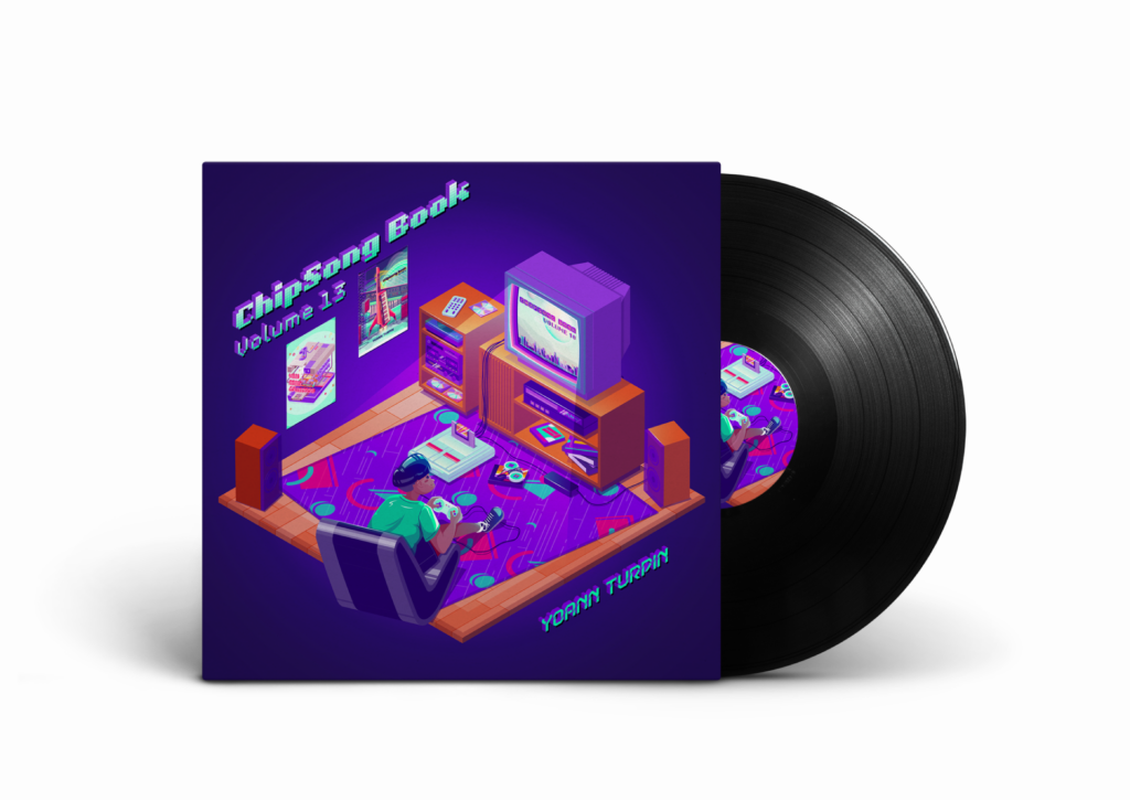 ChipSong Book Volume 13 by Yoann Turpin, vinyl mock-up