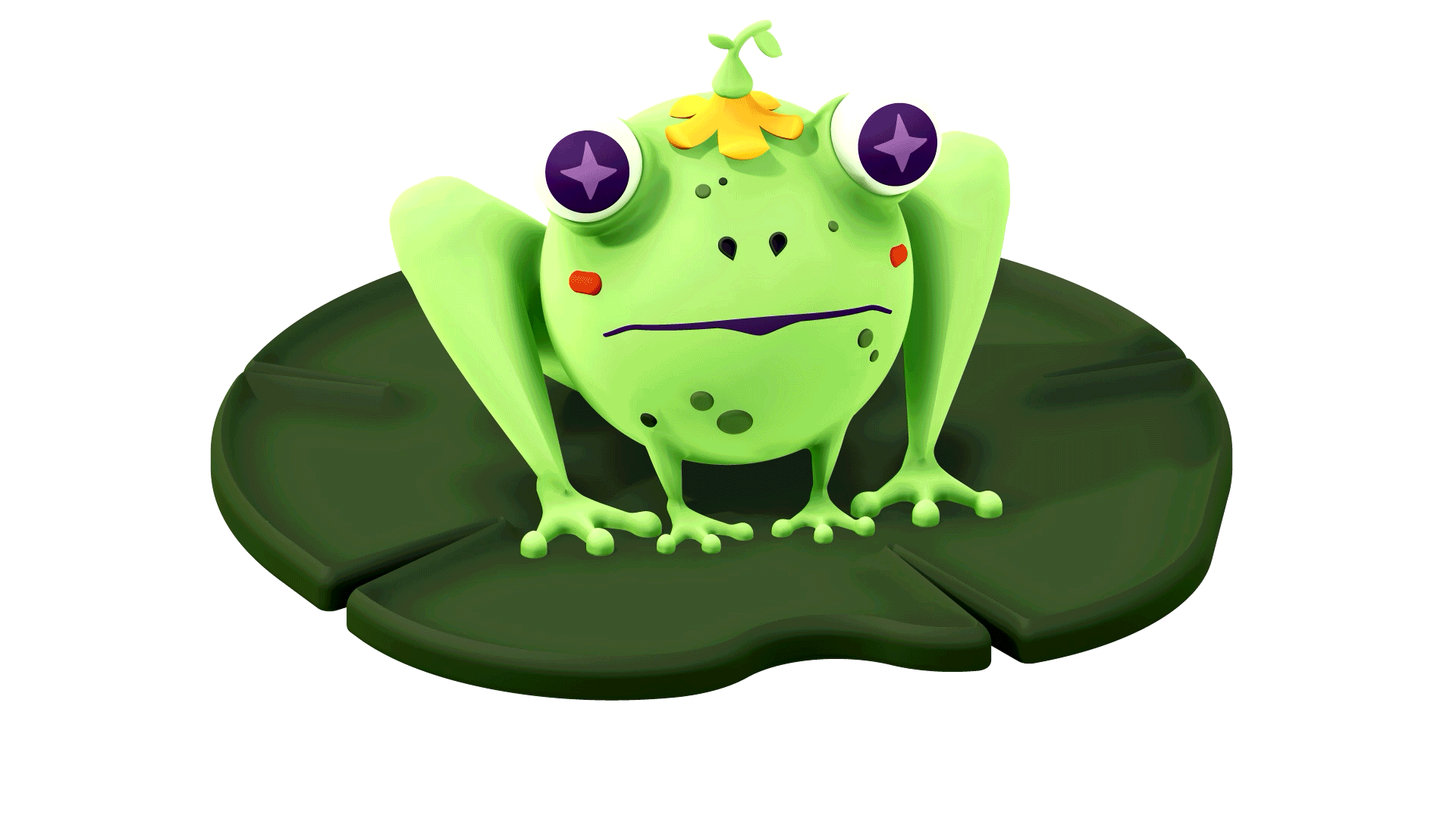 Terrence the Frog, turnaround animation